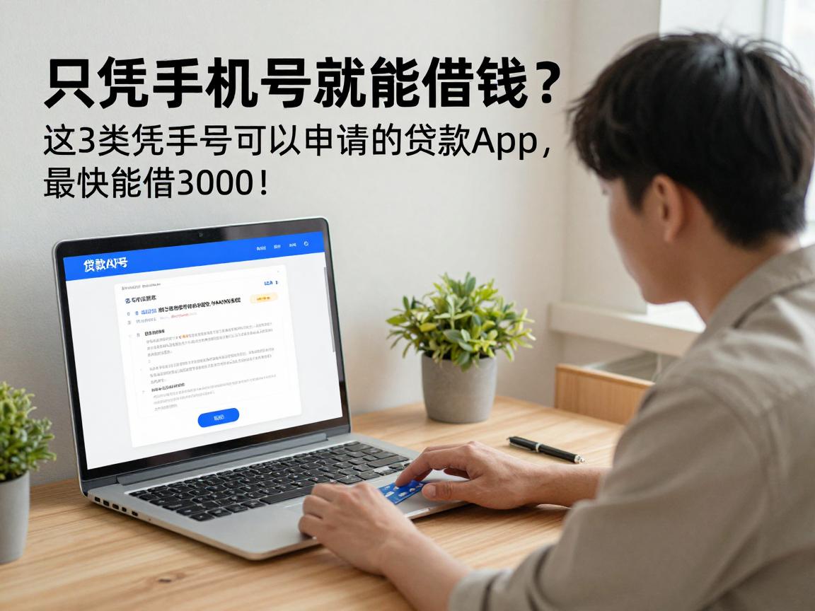 只凭手机号就能借钱?这3类凭手机号可以申请的贷款App,最快能借3000!