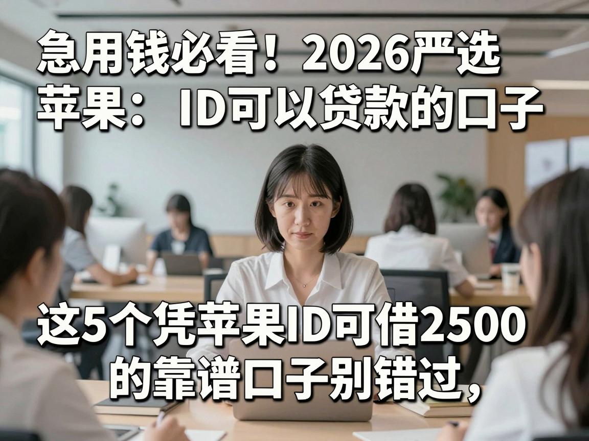 急用钱必看!2026严选苹果ID可以贷款的口子,这5个凭苹果ID可借2500的靠谱口子别错过!