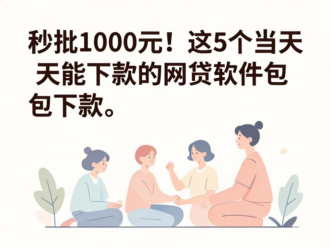 秒批1000元!这5个当天能下款的网贷软件包下款,亲测靠谱