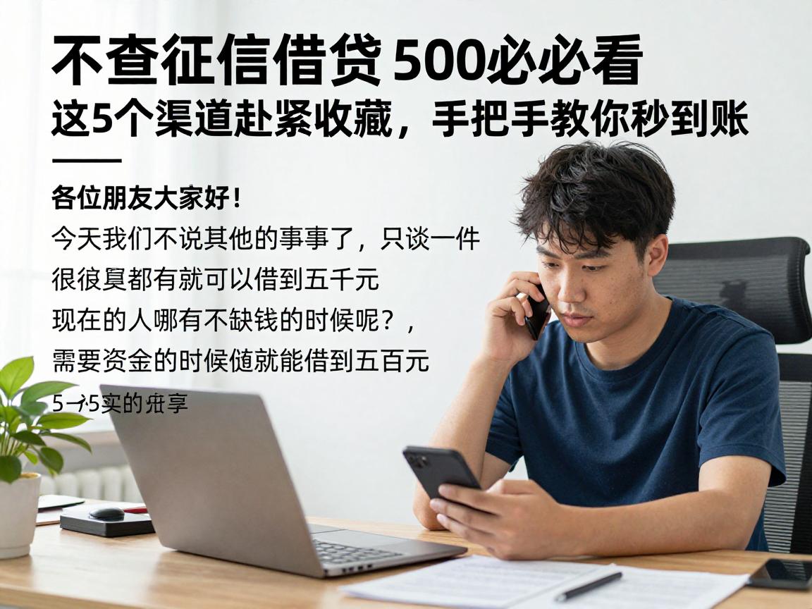 不查征信借钱500必看!这5个渠道赶紧收藏,手把手教你秒到账