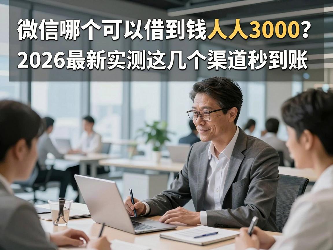 微信哪个可以借到钱人人3000？2026最新实测这几个渠道秒到账！