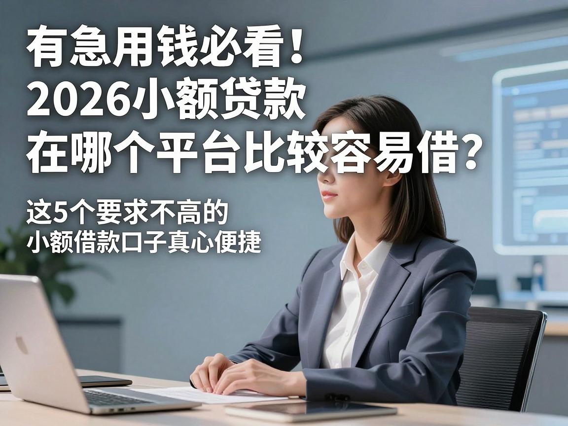 有急用钱必看!2026小额贷款在哪个平台比较容易借?这5个要求不高的小额借款口子真心便捷!