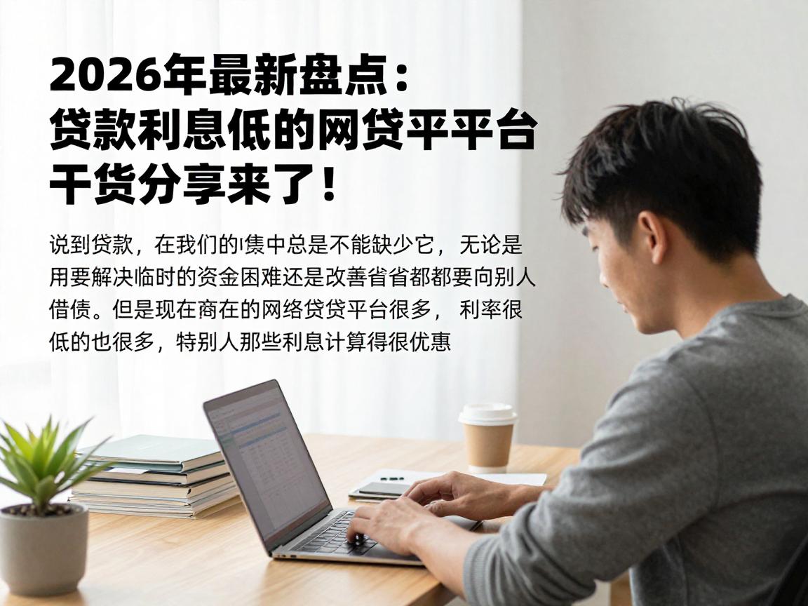 2026年最新盘点：贷款利息低的网贷平台有哪些？干货分享来了！