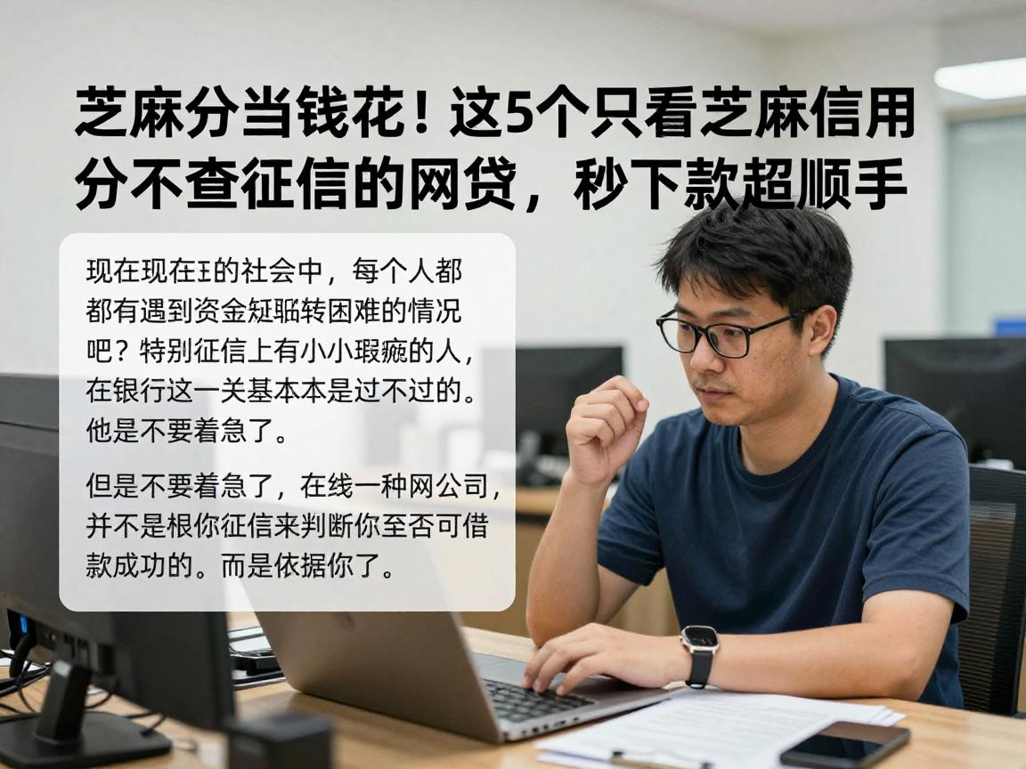 芝麻分当钱花！这5个只看芝麻信用分不查征信的网贷，秒下款超顺手