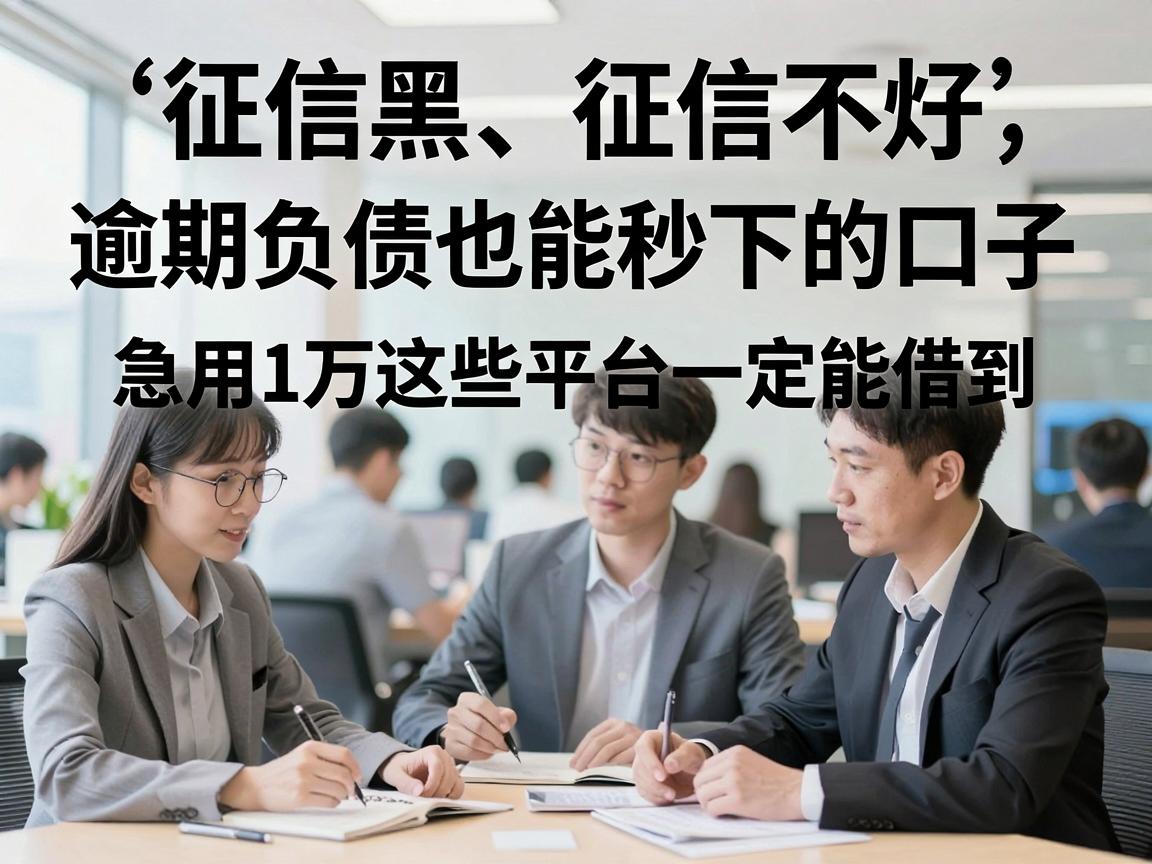 征信黑、征信不好、征信烂、逾期负债也能秒下的口子,急用1万这些平台一定能借到