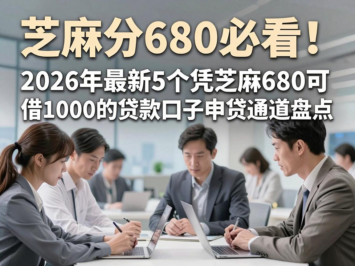 芝麻分680必看!2026年最新5个凭芝麻680可借1000的贷款口子申贷通道盘点
