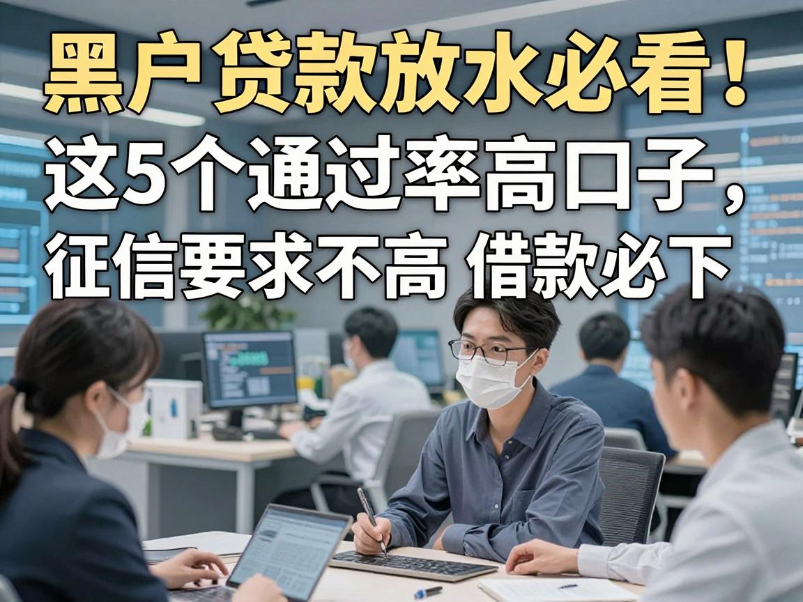 黑户贷款放水必看!这5个通过率高口子,征信要求不高借款必下
