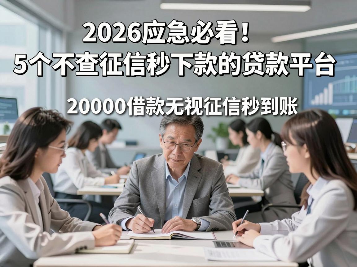 2026应急必看!5个不查征信秒下款的贷款平台,20000借款无视征信秒到账