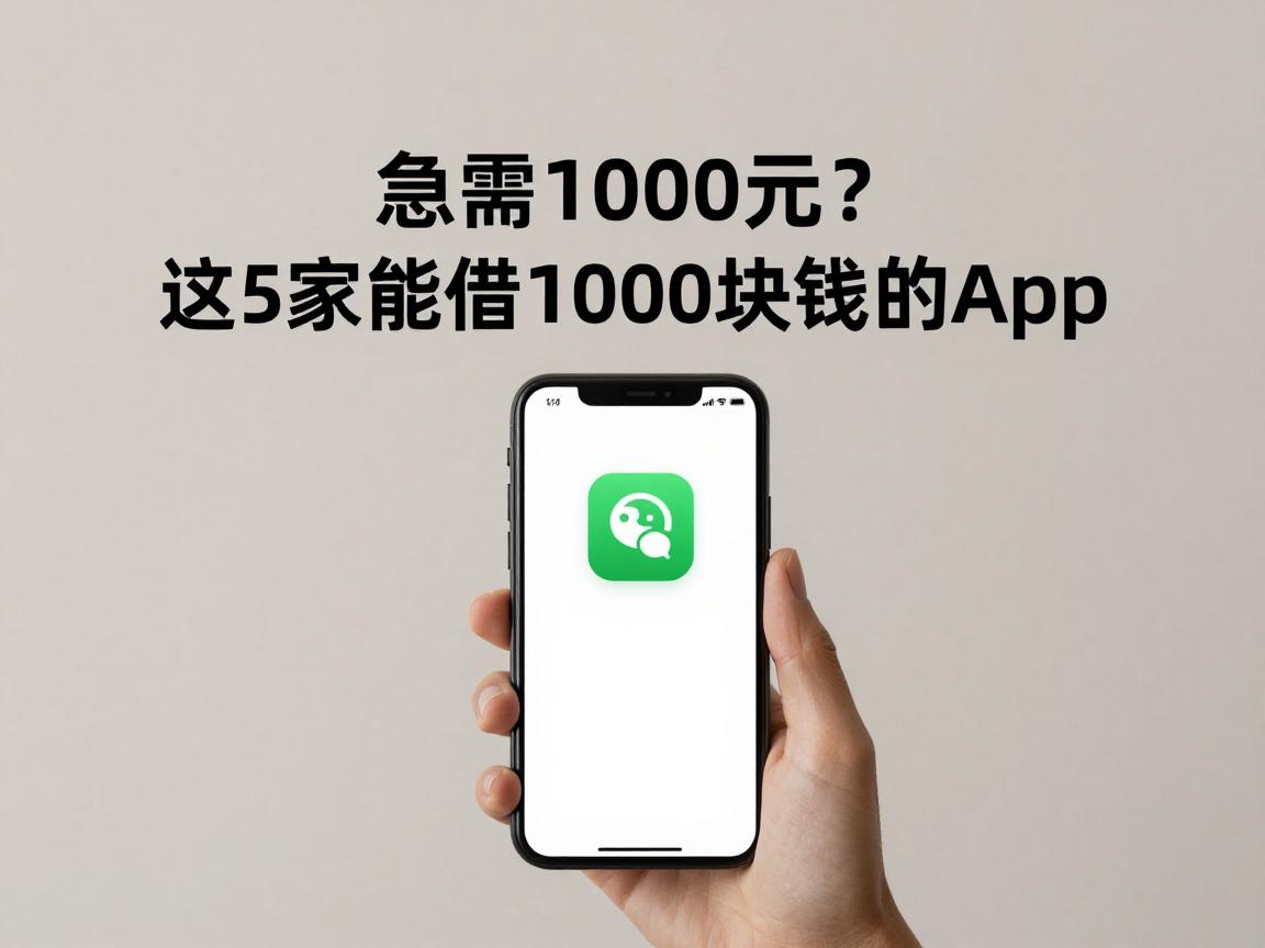 急需1000元？这5家能借1000块钱的app，顺便整理了能贷4000马上放款的平台
