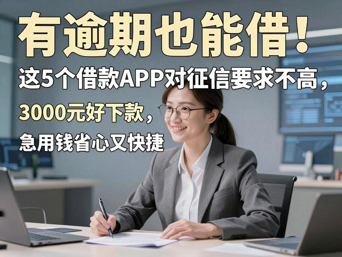 有逾期也能借！这5个借款APP对征信要求不高，3000元好下款，急用钱省心又快捷