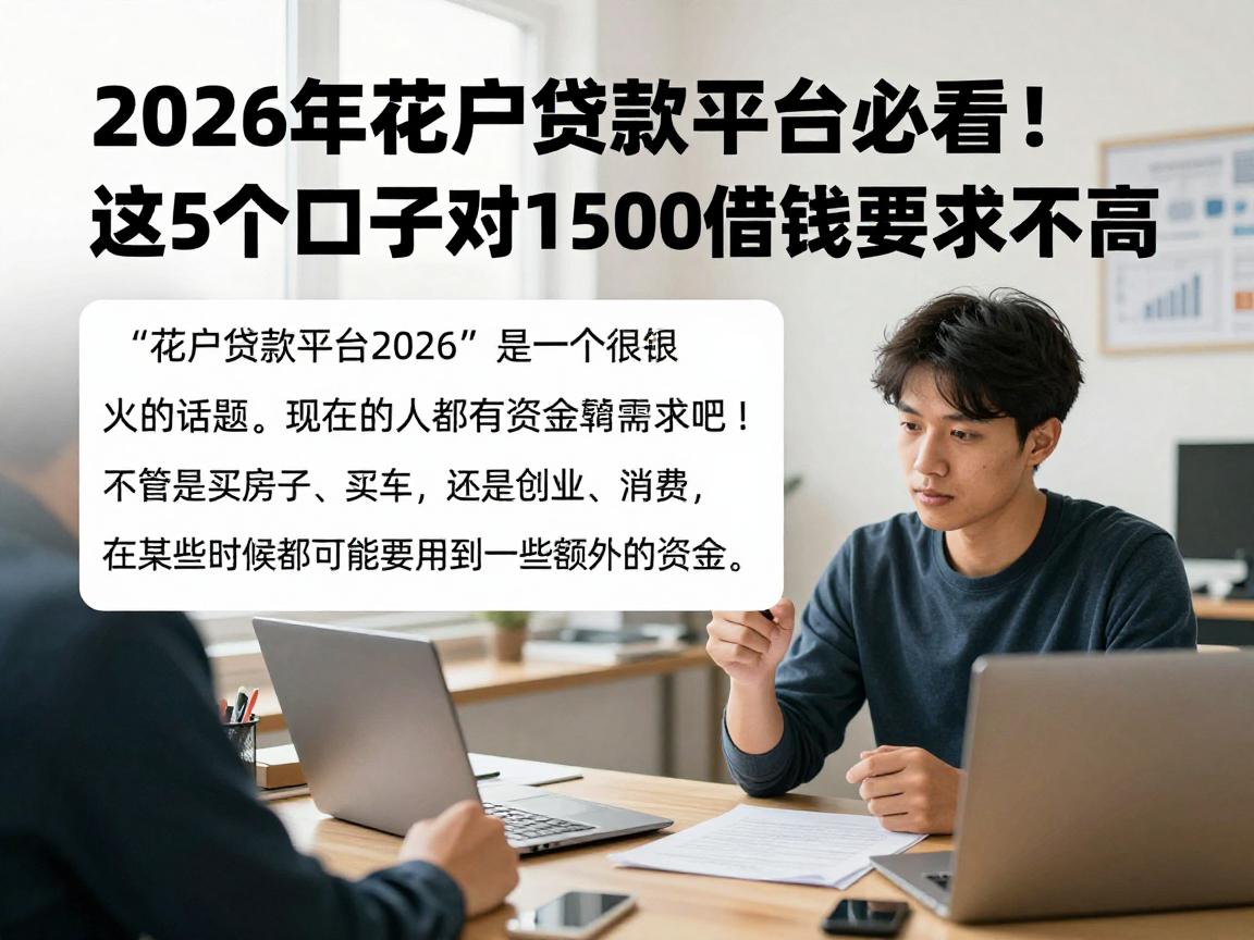 2026年花户贷款平台必看!这5个口子对1500借款要求不高