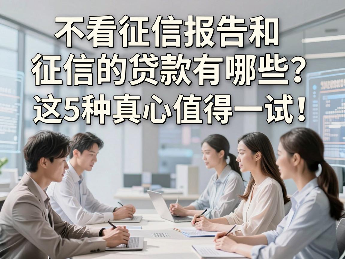 不看征信报告和征信的贷款有哪些?这5种真心值得一试,精心盘点!