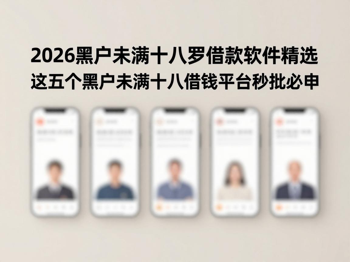 2026黑户未满十八周岁借款软件精选!这五个黑户未满十八借钱平台秒批必申