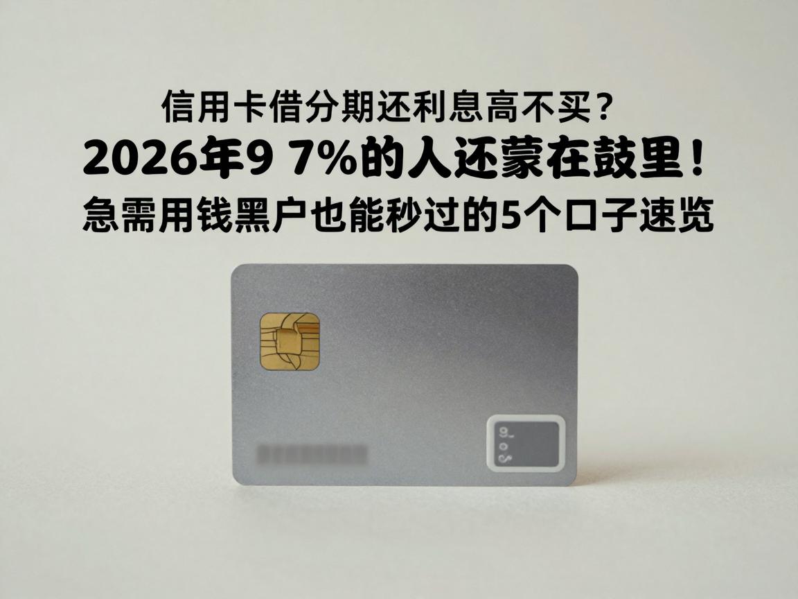 信用卡借钱分期还利息高不高?2026年97%的人还蒙在鼓里!急需用钱黑户也能秒过的5个口子速览