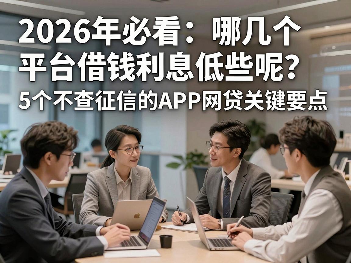 2026年必看:哪几个平台借钱利息低些呢?5个不查征信的APP网贷关键要点