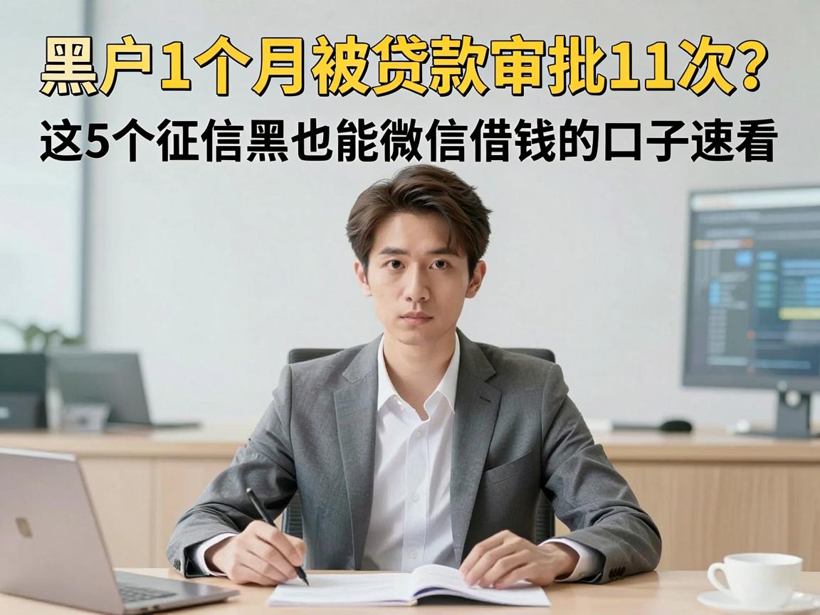 黑户1个月被贷款审批11次？这5个征信黑也能微信借钱的口子速看