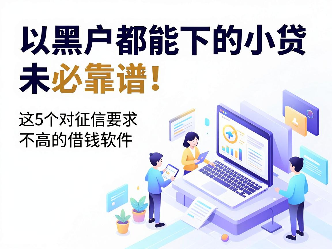 黑户都能下的小贷未必靠谱！这5个对征信要求不高的借钱软件，急用时更安心
