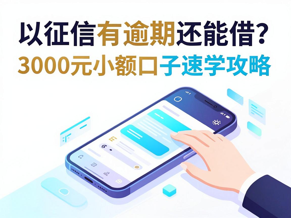 征信有逾期还能借?手机上这5个平台门槛低,3000元小额口子速学攻略