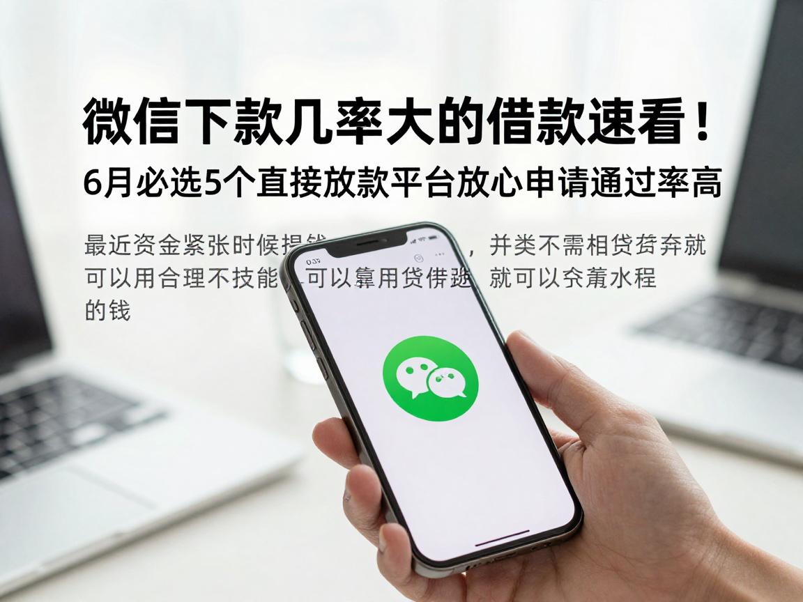 微信下款几率大的借款速看!6月必选5个直接放款平台放心申请通过率高