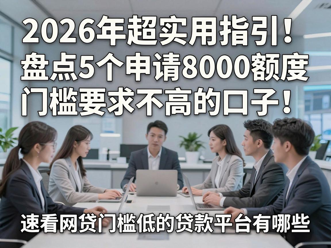 2026年超实用指引!盘点5个申请8000额度门槛要求不高的口子,速看网贷门槛低的贷款平台有哪些