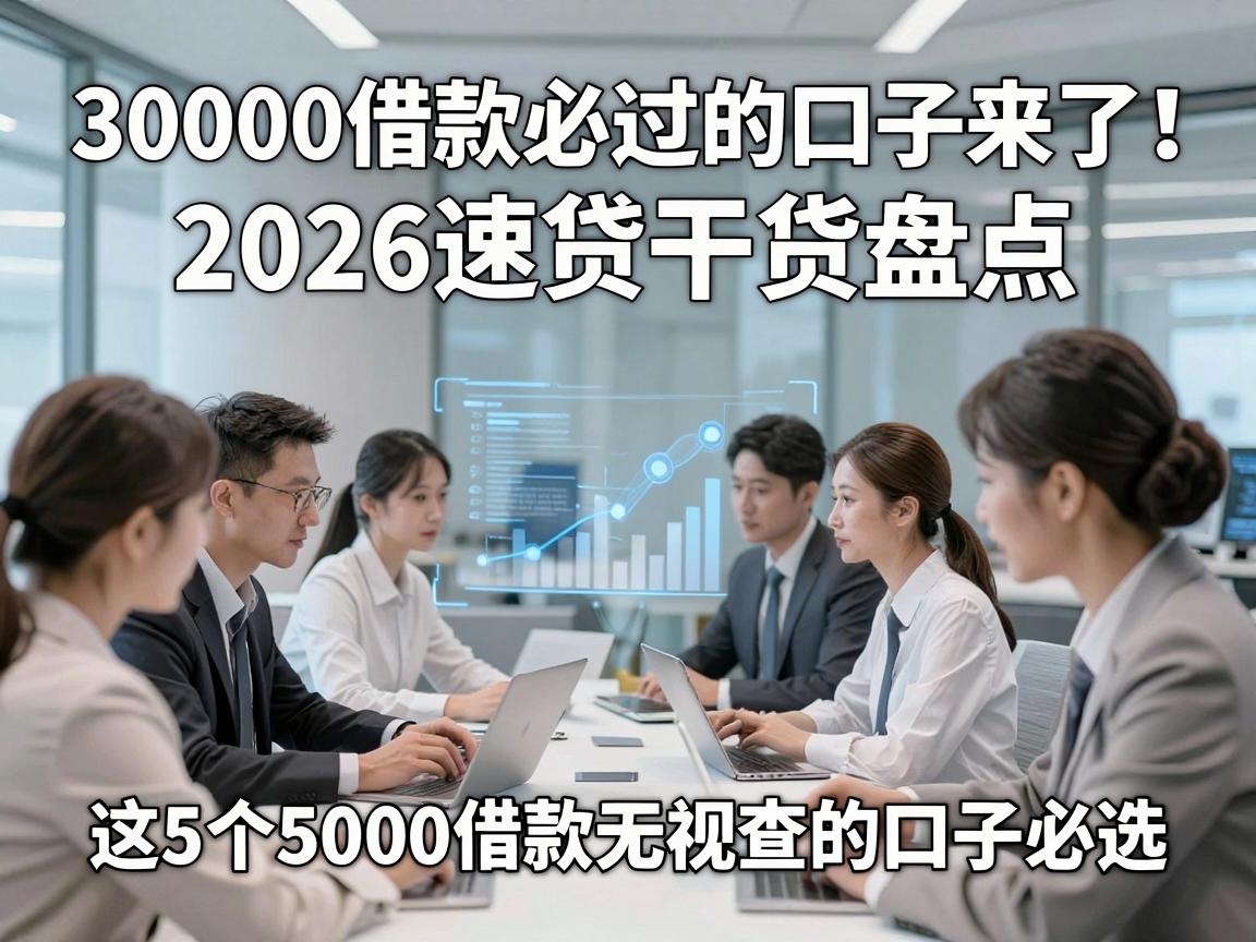 30000借款必过的口子来了!2026速贷干货盘点,这5个5000借款无视查的口子必选