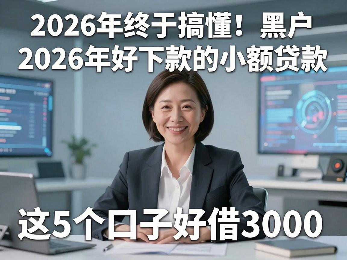 2026年终于搞懂!黑户2026年好下款的小额贷款,这5个口子好借3000