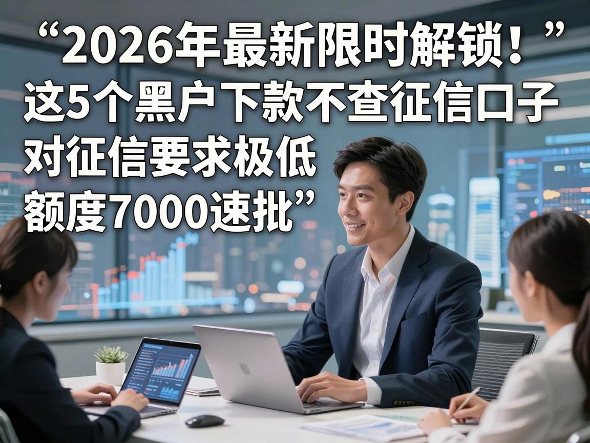 2026年最新限时解锁!这5个黑户下款不查征信口子,对征信要求极低,额度7000速批