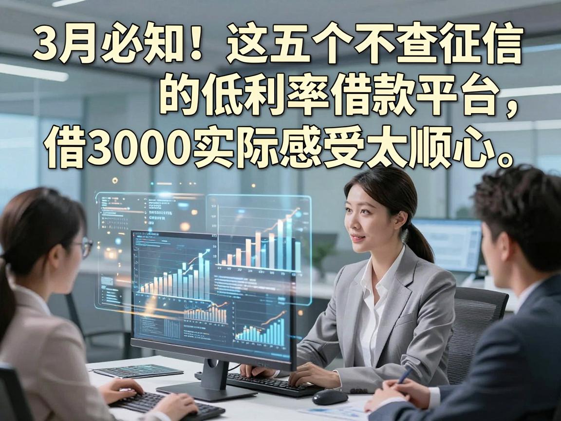 3月必知!这五个不查征信的低利率借款平台,借3000实际感受太顺心