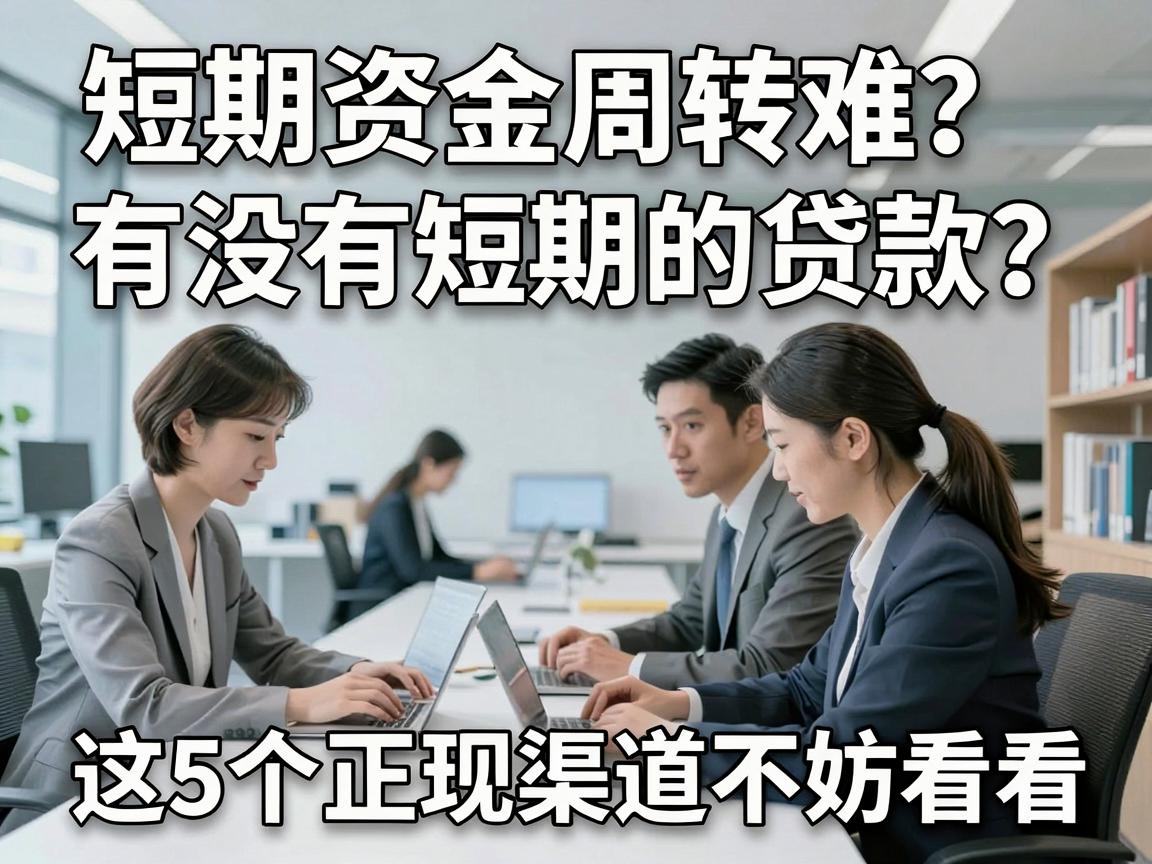 短期资金周转难?有没有短期的贷款?这5个正规渠道不妨看看!