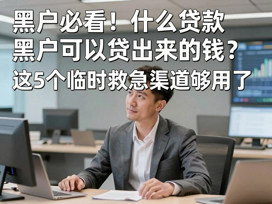 黑户必看!什么贷款黑户可以贷出来的钱?这5个临时救急渠道够用了