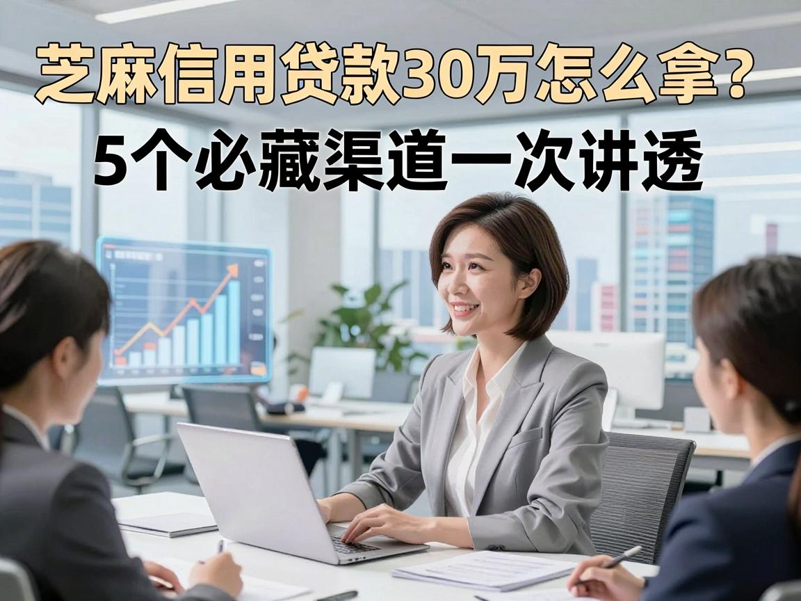 芝麻信用贷款30万怎么拿？5个必藏渠道一次讲透！