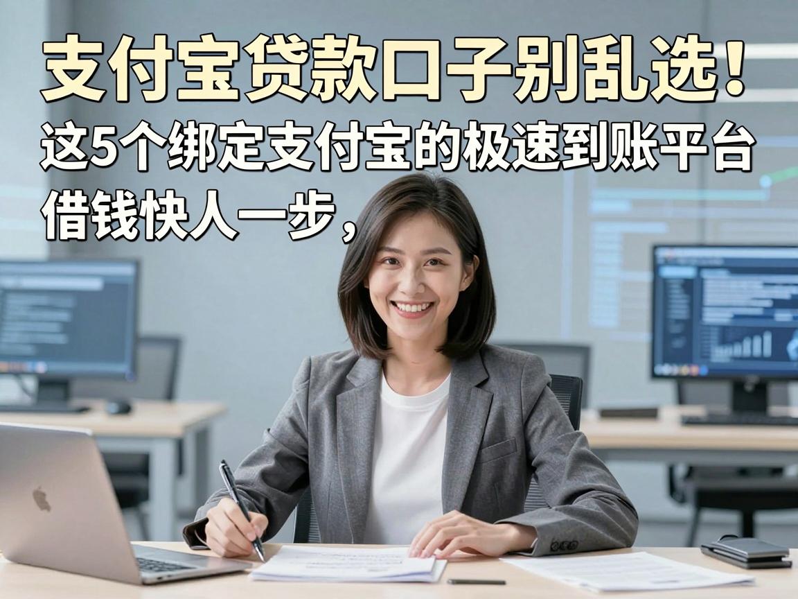 支付宝贷款口子别乱选!这5个绑定支付宝的极速到账平台,借钱快人一步