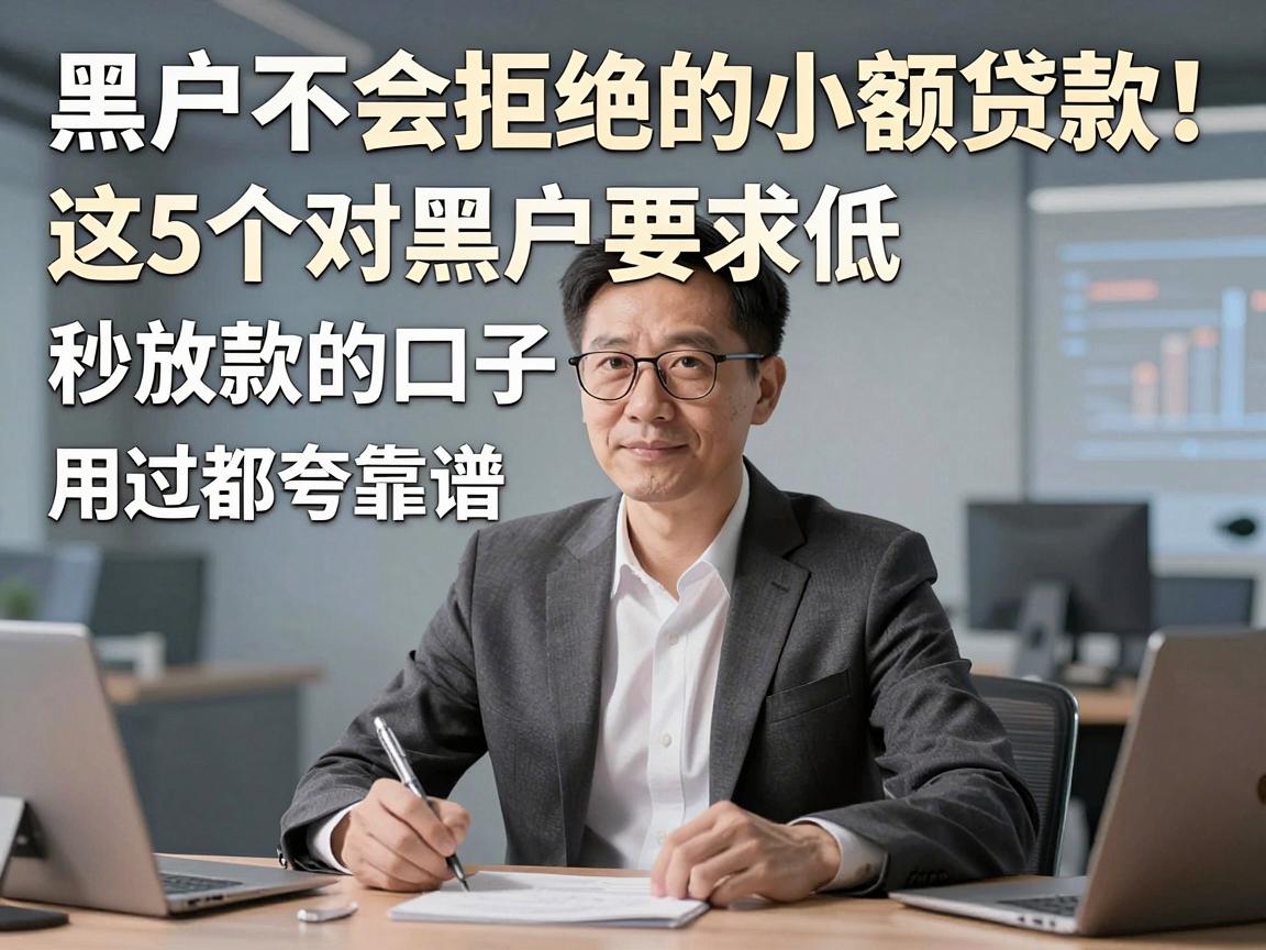 黑户不会拒绝的小额贷款!这5个对黑户要求低、秒放款的口子,用过都夸靠谱