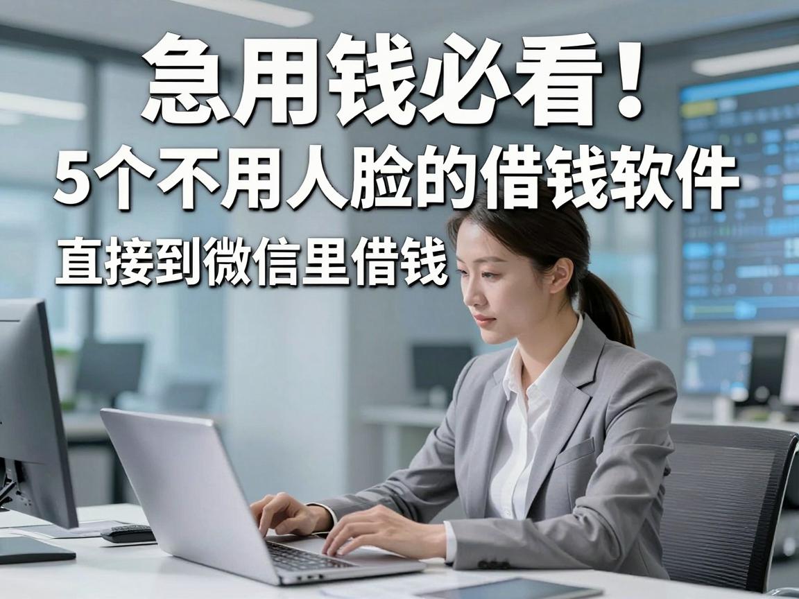 急用钱必看!5个不用人脸的借钱软件,直接到微信里借钱