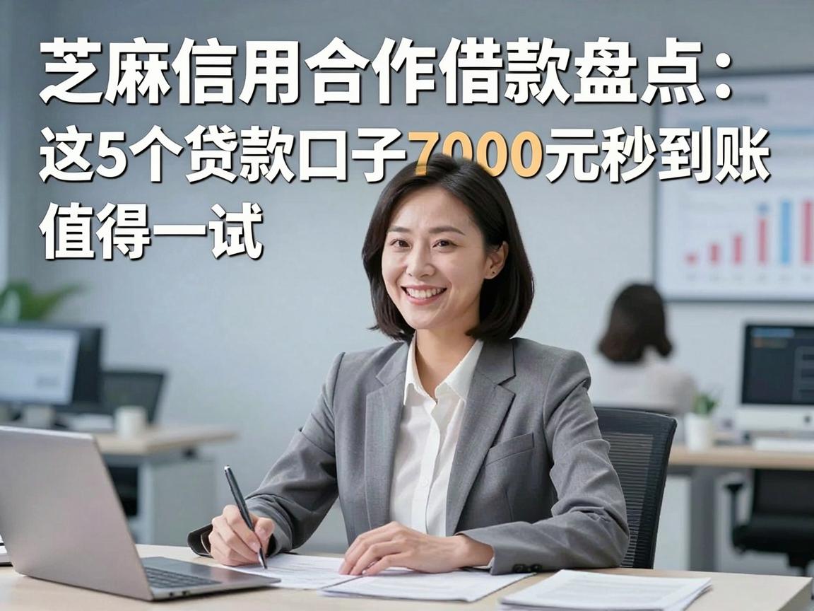 芝麻信用合作借款盘点：这5个贷款口子7000元秒到账，值得一试！