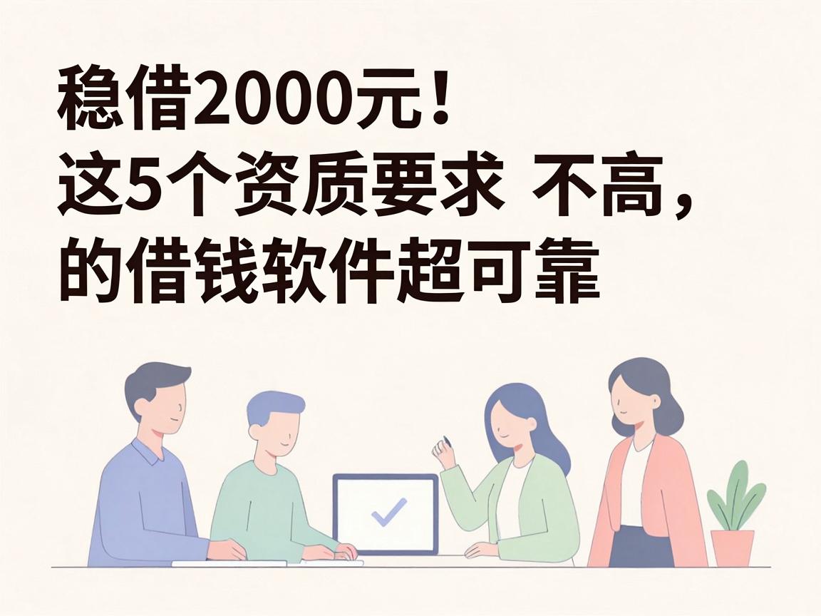 稳借2000元!这5个资质要求不高的借钱软件超可靠,应急秒下款
