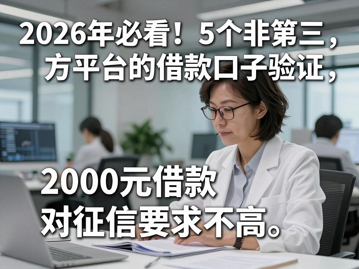 2026年必看!5个非第三方平台的借款口子验证,2000元借款对征信要求不高