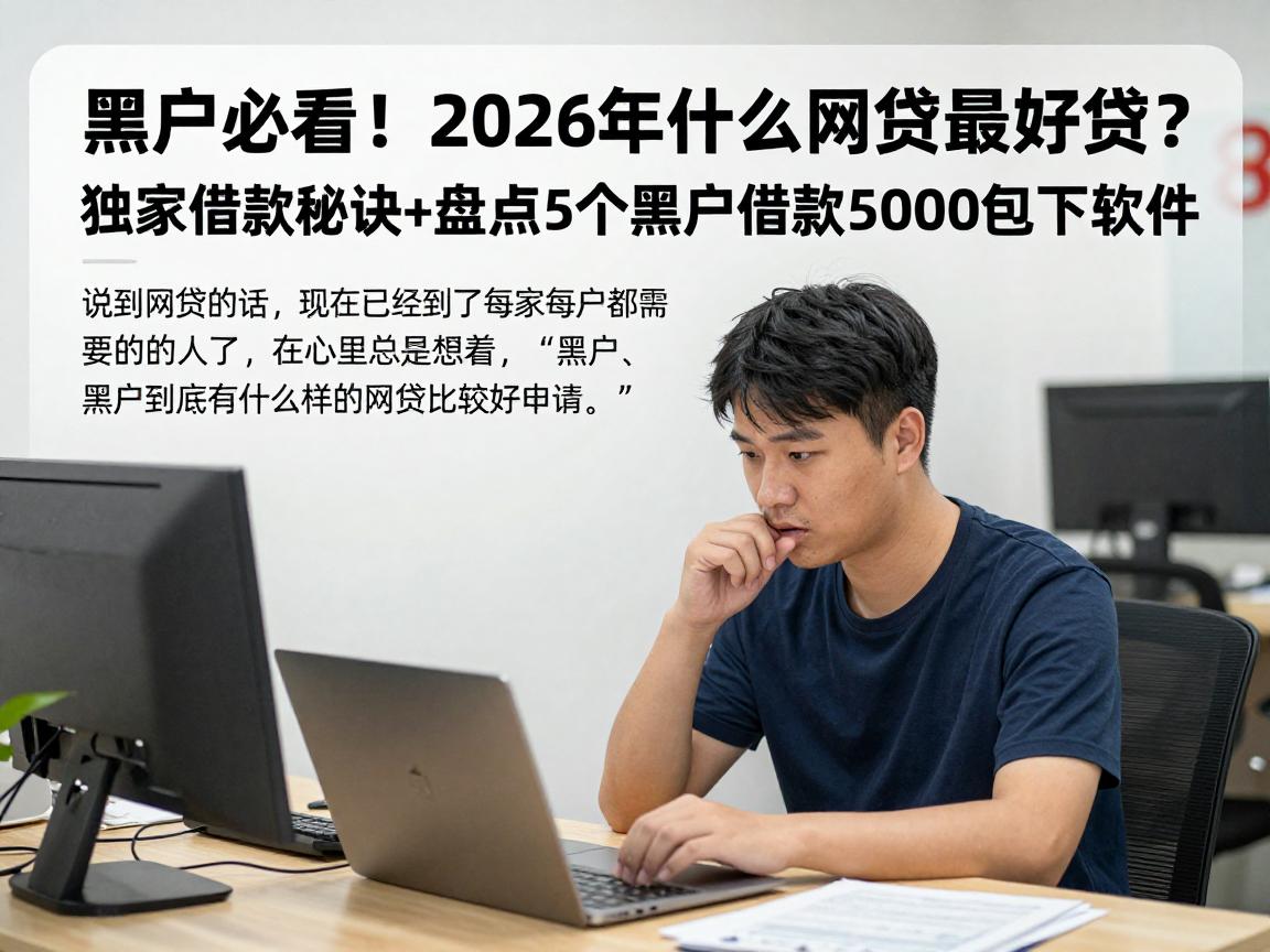 黑户必看！2026年什么网贷最好贷？独家借款秘诀+盘点5个黑户借款5000包下软件