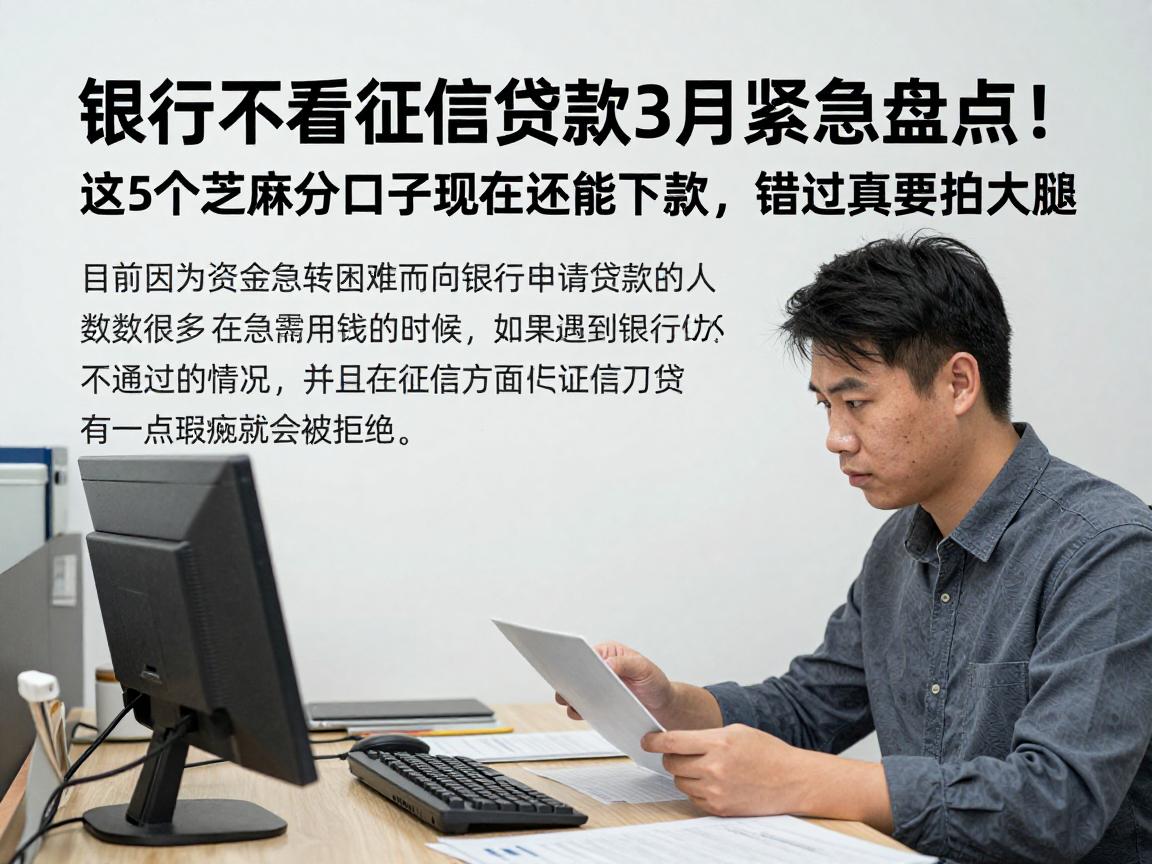 银行不看征信贷款3月紧急盘点!这5个芝麻分口子现在还能下款,错过真要拍大腿