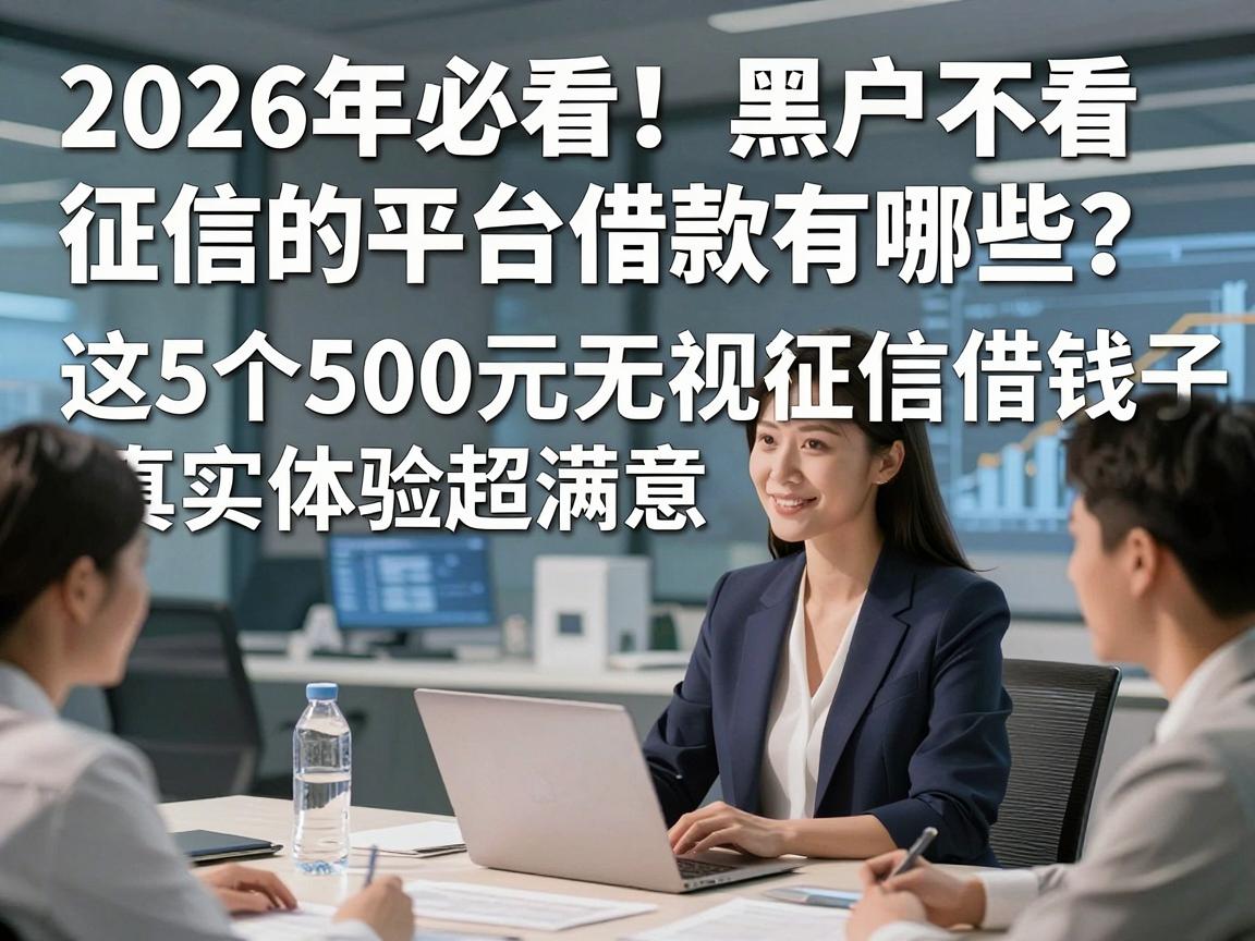 2026年必看!黑户不看征信的平台借款有哪些?这5个500元无视征信借钱口子真实体验超满意