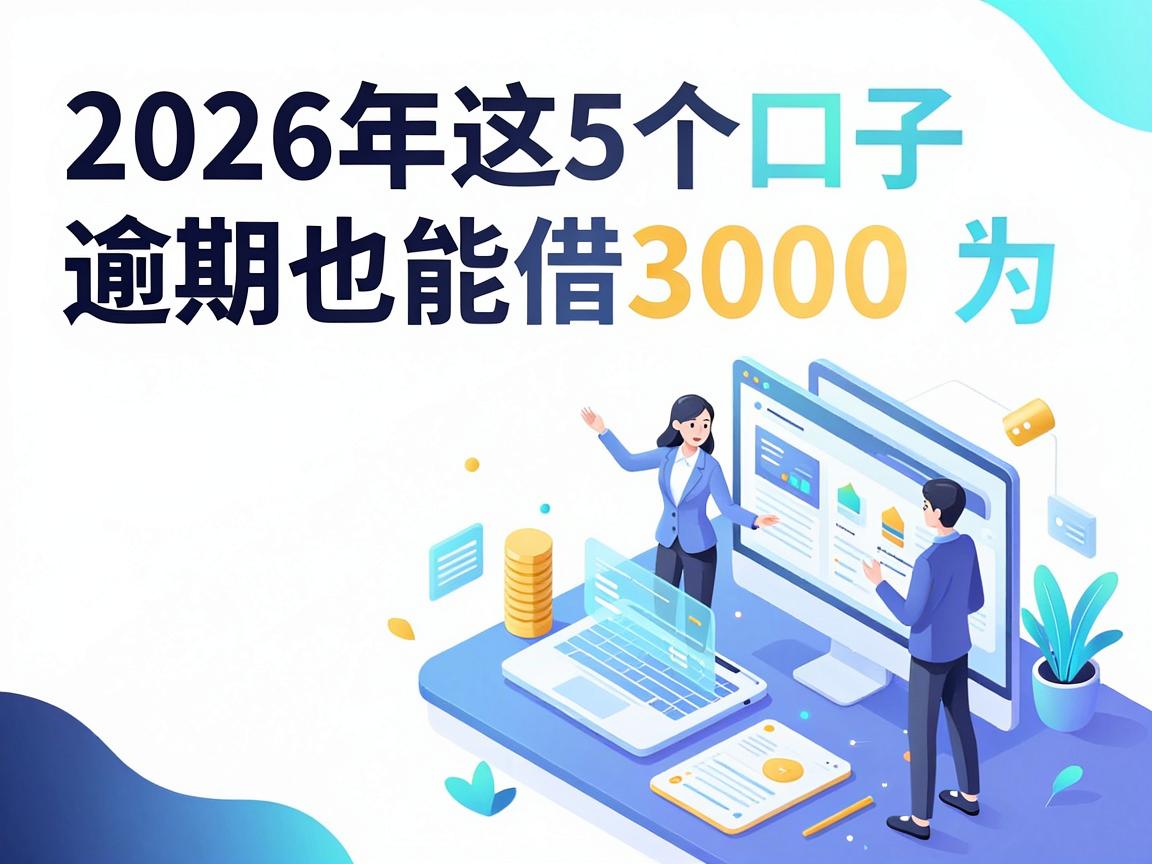 逾期也能借钱的平台有哪些?2026年这5个口子逾期也能借3000
