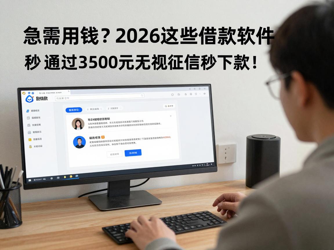 急需用钱？2026这些借款软件最快秒通过，3500元无视征信秒下款！