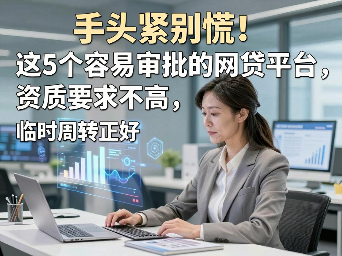 手头紧别慌!这5个容易审批的网贷平台,资质要求不高,临时周转正好