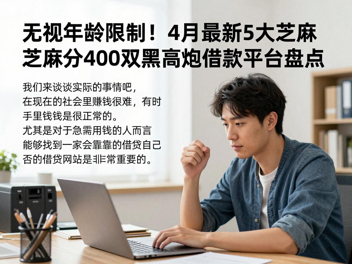 无视年龄限制!4月最新5大芝麻分400双黑高炮借款平台盘点