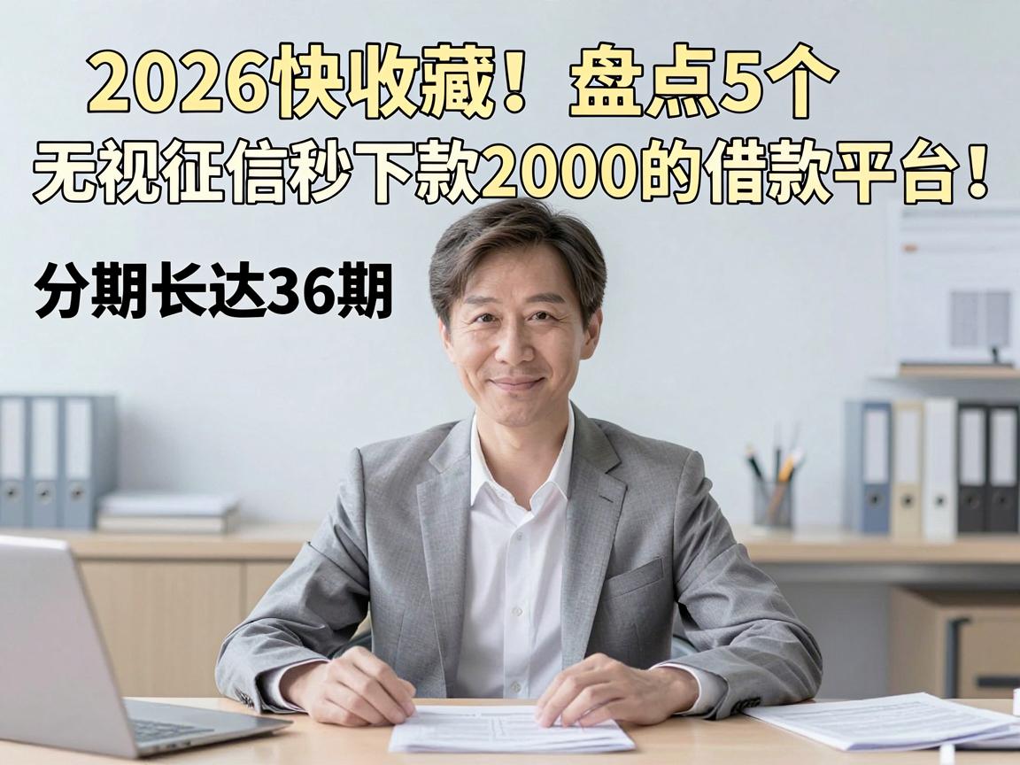 2026快收藏!盘点5个无视征信秒下款2000的借款平台,分期长达36期