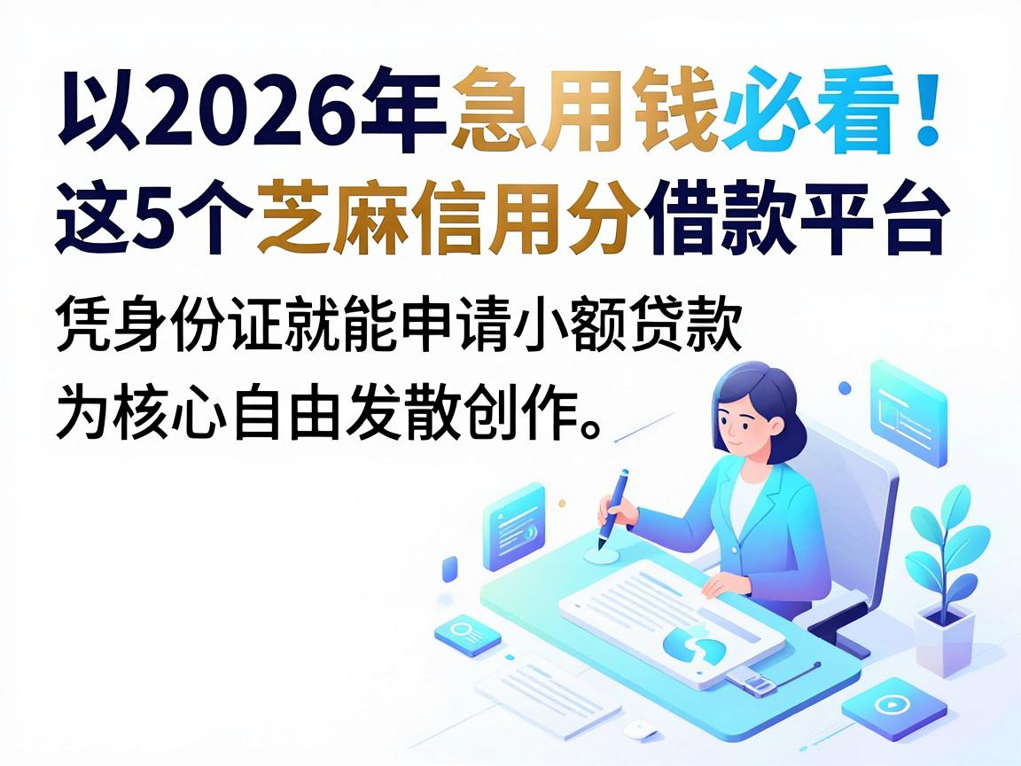2026年急用钱必看!这5个芝麻信用分借款平台,凭身份证就能申请小额贷款