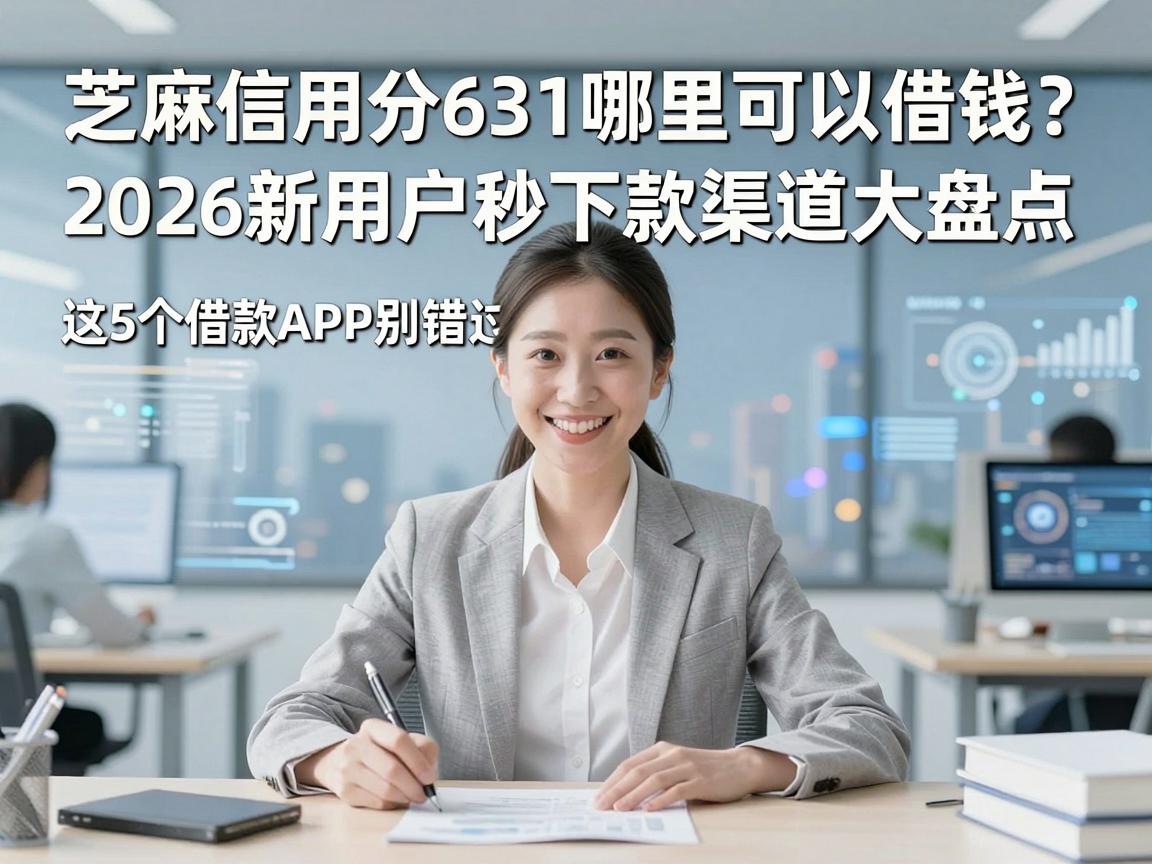 芝麻信用分631哪里可以借钱？2026新用户秒下款渠道大盘点，这5个借款APP别错过！