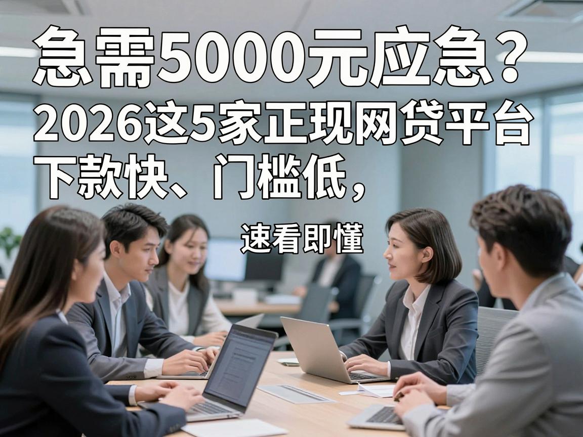 急需5000元应急?2026这5家正规网贷平台下款快、门槛低,速看即懂!