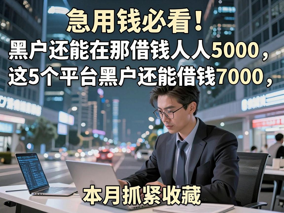 急用钱必看!黑户还能在那借钱人人5000,这5个平台黑户还能借钱7000,本月抓紧收藏!