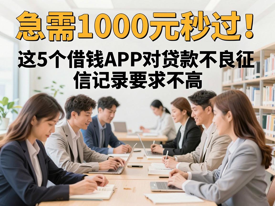 急需1000元秒过!这5个借钱APP对贷款不良征信记录要求不高